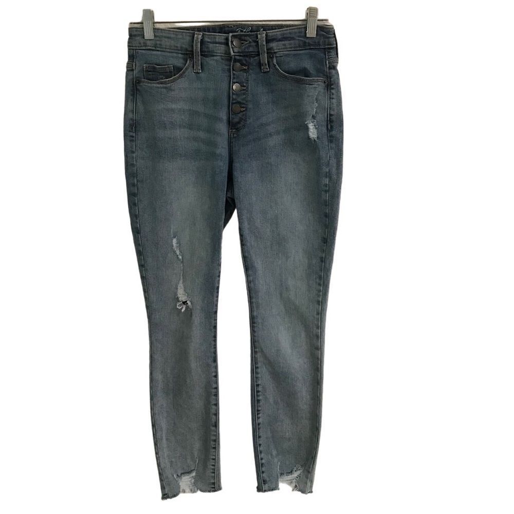 Universal‎ Thread high rise skinny crop button fly denim jeans 4/27